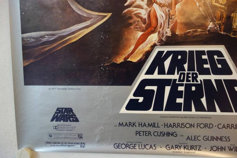 Krieg der Sterne originales deutsches Filmplakat